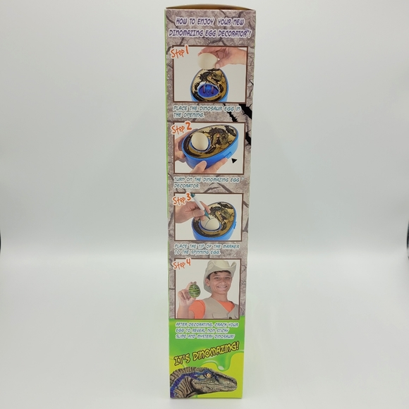 Egg Mazing DinoMazing Egg Decorator w/ Non Toxic Markers Dinosaur Craft Toy - Picture 11 of 16